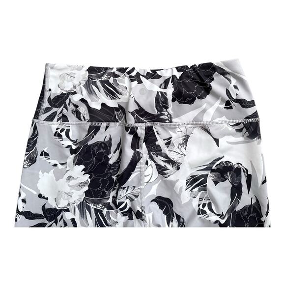 APANA Womens Size Medium Floral Cropped Athletic Workout Yoga Leggings Pants - Picture 4 of 6